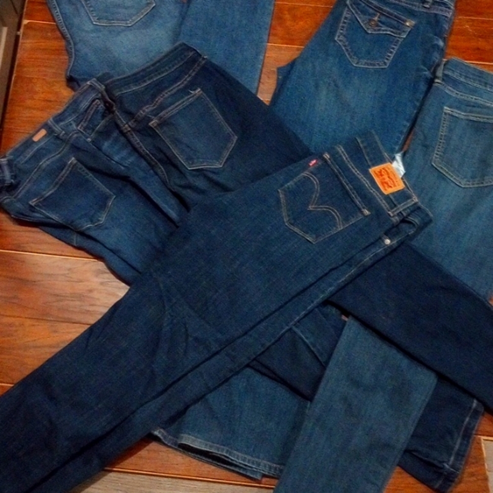 6 pairs of size 12 denim jeans